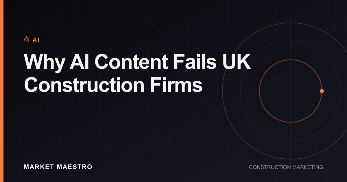 Why AI Content Fails UK Construction Firms