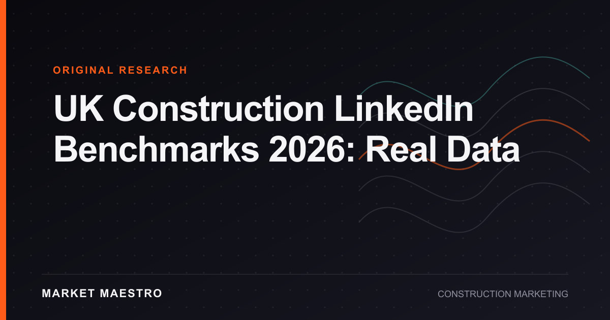 UK Construction LinkedIn Benchmarks 2026: Real Data