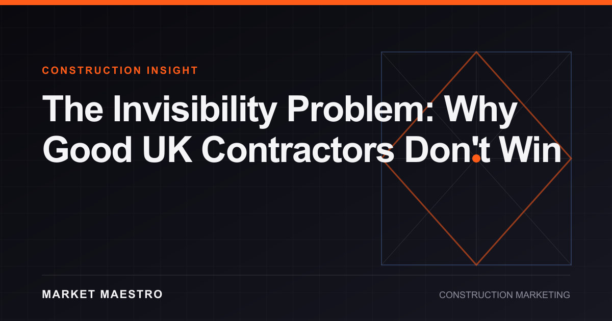 The Invisibility Problem: Why Good UK Contractors Don't Win