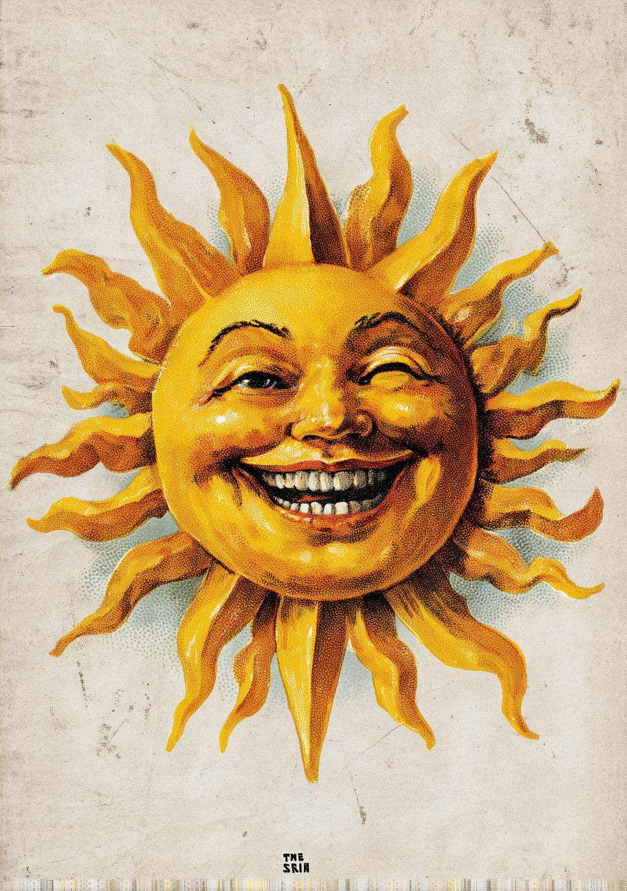 Smiling sun illustration representing UK heat risk for outdoor workers